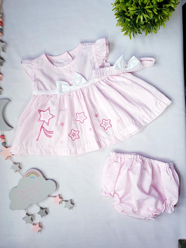 Pink Nursery Time 3 piece dress set