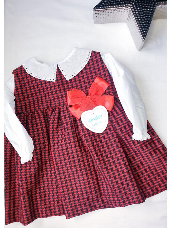 Kinder 2 piece red & black dress