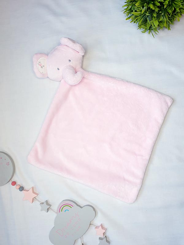 Pink elephant comforter