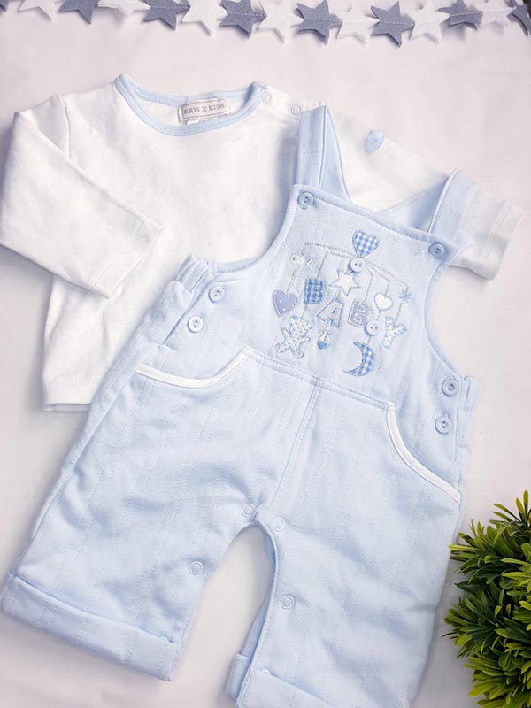 Kriss X Kids 2 piece dungaree set