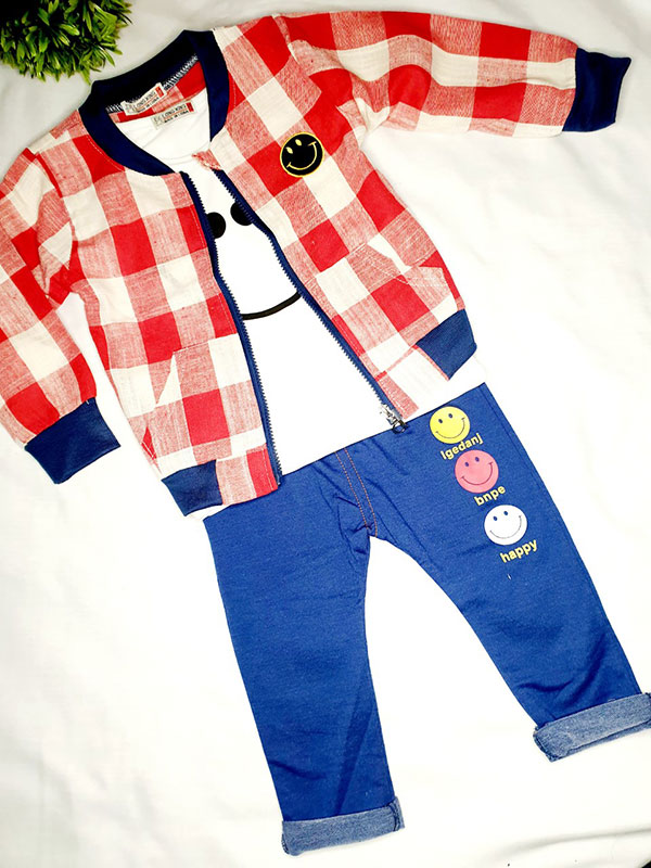 Three piece tshirt,jacket & trousers