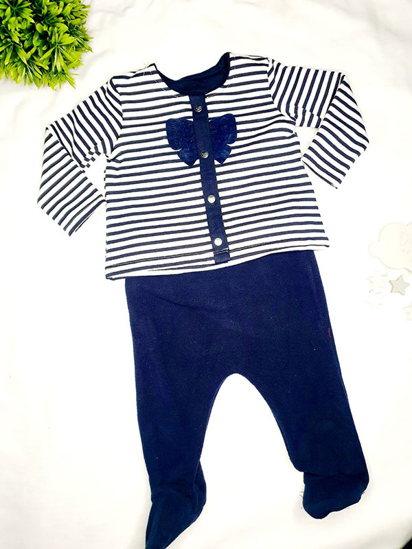 Rock a Bye Baby 2 piece striped outfit